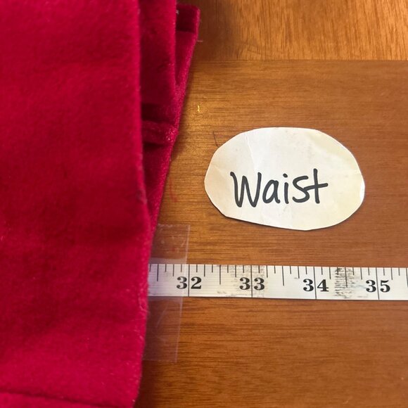 Womens Red Double-Breasted Wool Coat By Via Spiga W/ Gold Buttons Size 14 - Picture 4 of 15